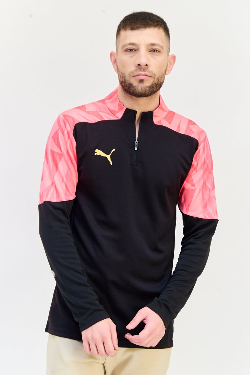 PUMA تي شيرت تدريب بأكمام طويلة ضيق للرجال، متعدد الألوان - Image 1