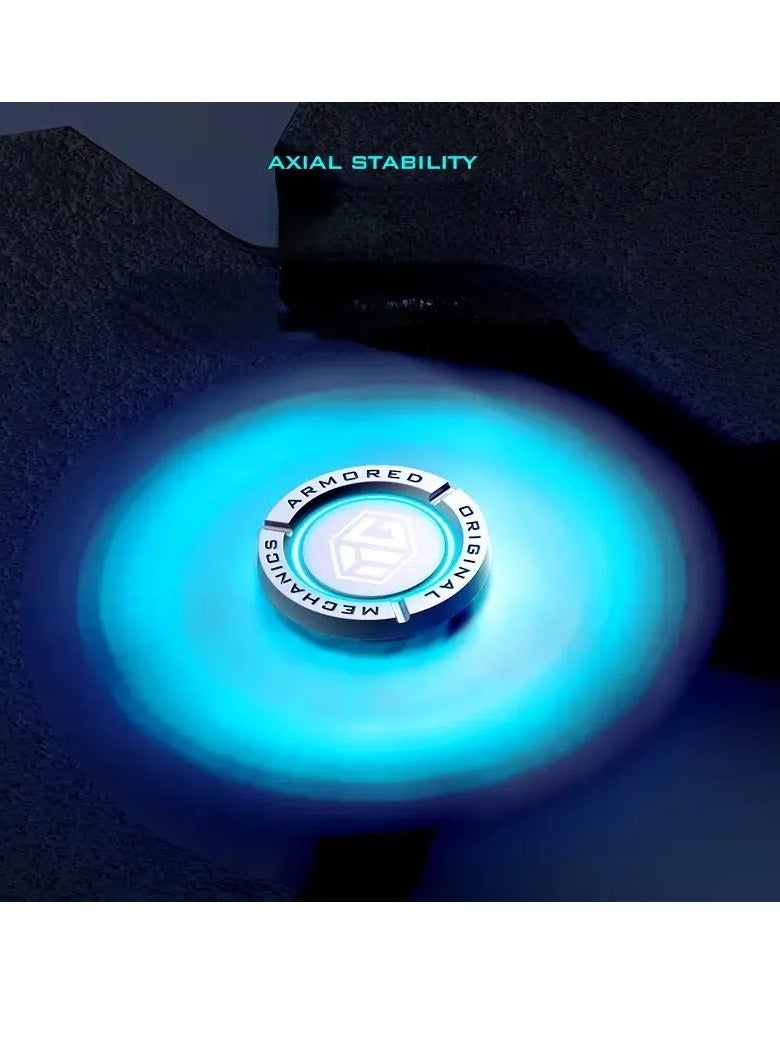 AROAQ Fidget Spinner, Anti Stress EDC Luminous Fidget Spinner, Durable And Portable Alloy Metal Hand Spinner Toy, Elegant Design Stress Anxiety ADHD Relief Fidget Toy For Adults And Kids, (Orange, Standard) - Image 4