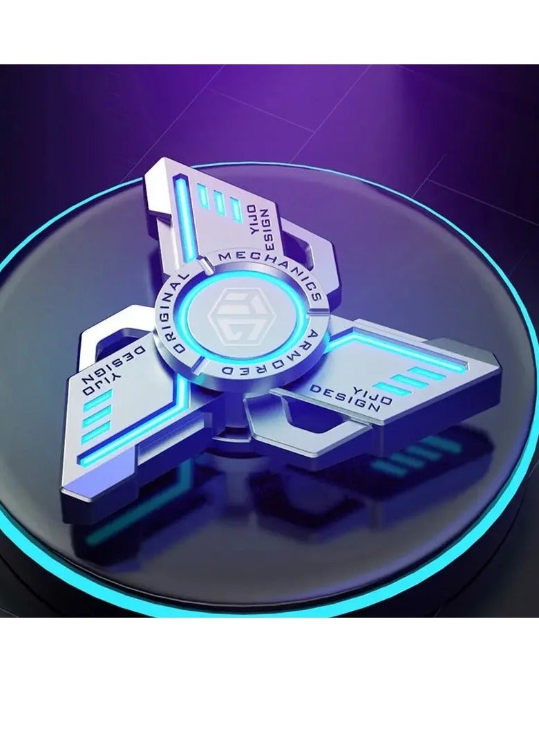 AROAQ Fidget Spinner, Anti Stress EDC Luminous Fidget Spinner, Durable And Portable Alloy Metal Hand Spinner Toy, Elegant Design Stress Anxiety ADHD Relief Fidget Toy For Adults And Kids, (Orange, Standard) - Image 2