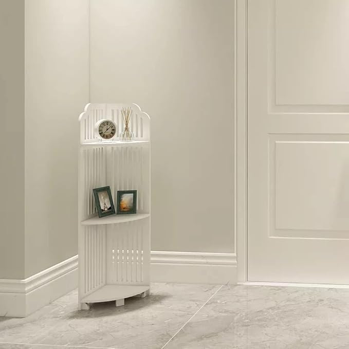 LINGWEI Small Bathroom Corner Stand Shower Caddy Toilet Storage Organizer For Bathroom Corner Stand with Two Shelf Bathroom Corner Cabinet For Small Space Shower Caddy For Bathroom - Image 2