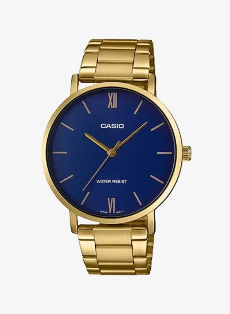 CASIO Men's Stainless Steel Analog Watch MTP-VT01G-2BUDF - 46 mm - Image 1