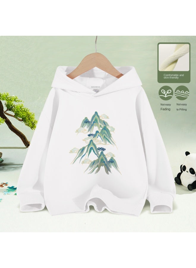 Badibadi New National Trend】children's Hooded Sweatshirt, Autumn Jacket For Girls And Boys, Casual Top For Fall - Image 2