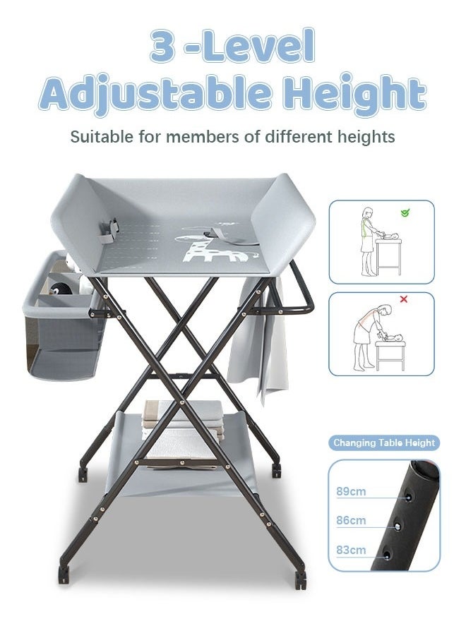 Generic - Baby Diaper Changing Table Foldable Portable Diaper Table Suitable for Babies Under 1 Years of Age - Image 1