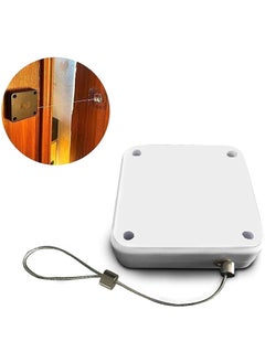 Grofly grofly 1Pc Punch Free Self Adhesive Retractable Automatic Self Closing Sliding Window Door String Steel Rope Closer DIY Tool with Screw Option Automatically Door Closer Closer Door for ExteriorInner Home Storm  - Image 2