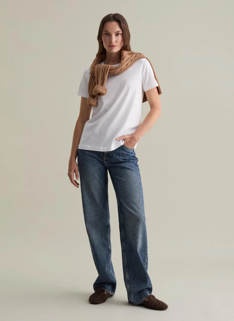 او في اس Supima cotton T-shirt