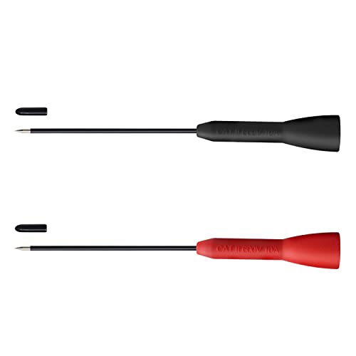 Lorwatin 2 Pack 2mm Extended Needle Test Probes, 600V/10A Non-Destructive Multimeter Test Probe for Fluke Leads tl71 tl75 - Image 1