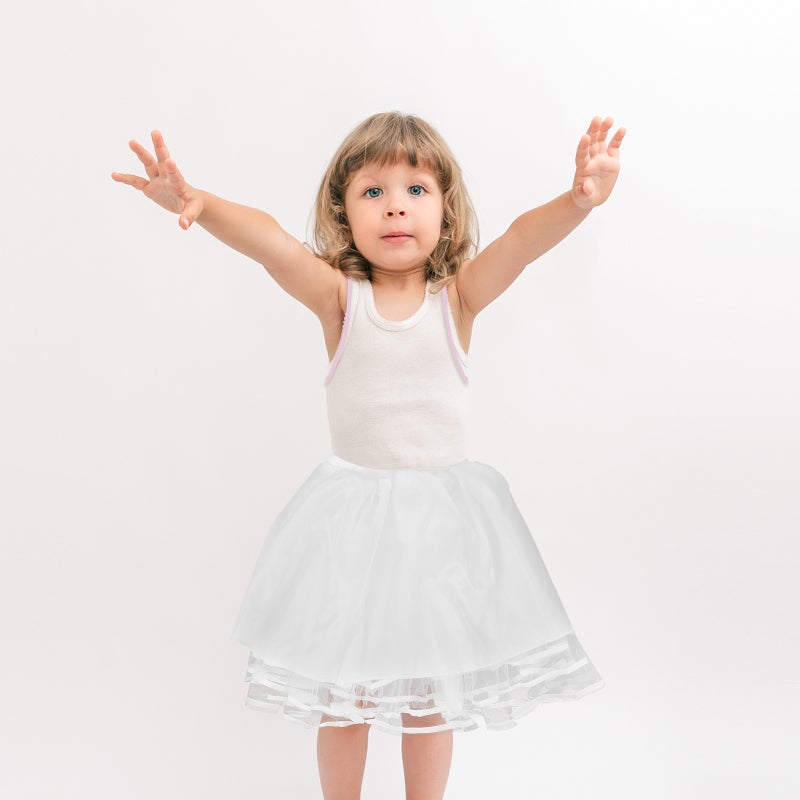 Short Petticoat Girls Short Petticoat Adjustable Underskirt for Party - Image 4