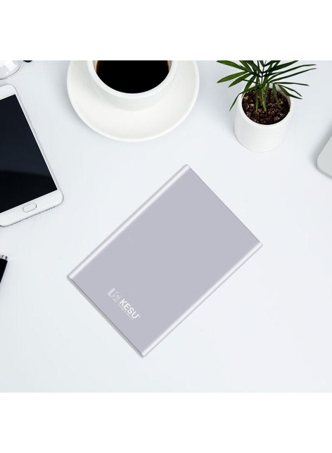 Kesu 500gb Portable Hard Drive, Large Capacity, Usb3.0 K201, 2.5-inch, Bright Moon Silver, External Mechanical Hard Drive For Laptops And Smartphones, Large Usb Flash Drive - Image 4