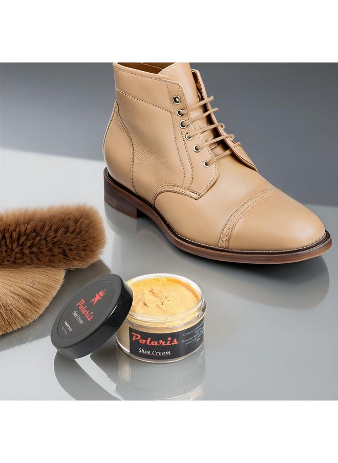 Polaris - polaris High Shine Leather Shoe Cream All Colors- 60gm (Light Tan) - Image 1