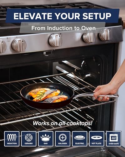 Nuwave Lux 13-Piece Premium Cookware Collection, Next-Generation G11 Duralon Blue Ceramic Nonstick, Ultra Durable, PFAS-Free, Lightweight & Works on All Cooktops - Image 3