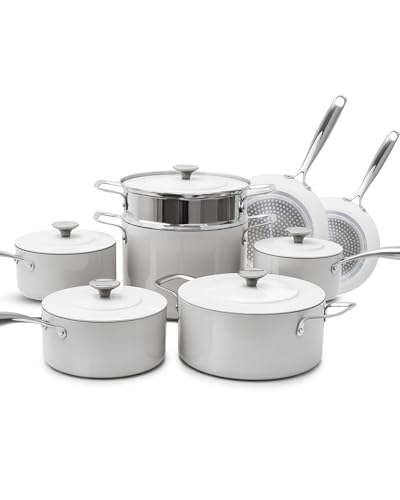 Nuwave Lux 13-Piece Premium Cookware Collection, Next-Generation G11 Duralon Blue Ceramic Nonstick, Ultra Durable, PFAS-Free, Lightweight & Works on All Cooktops - Image 1