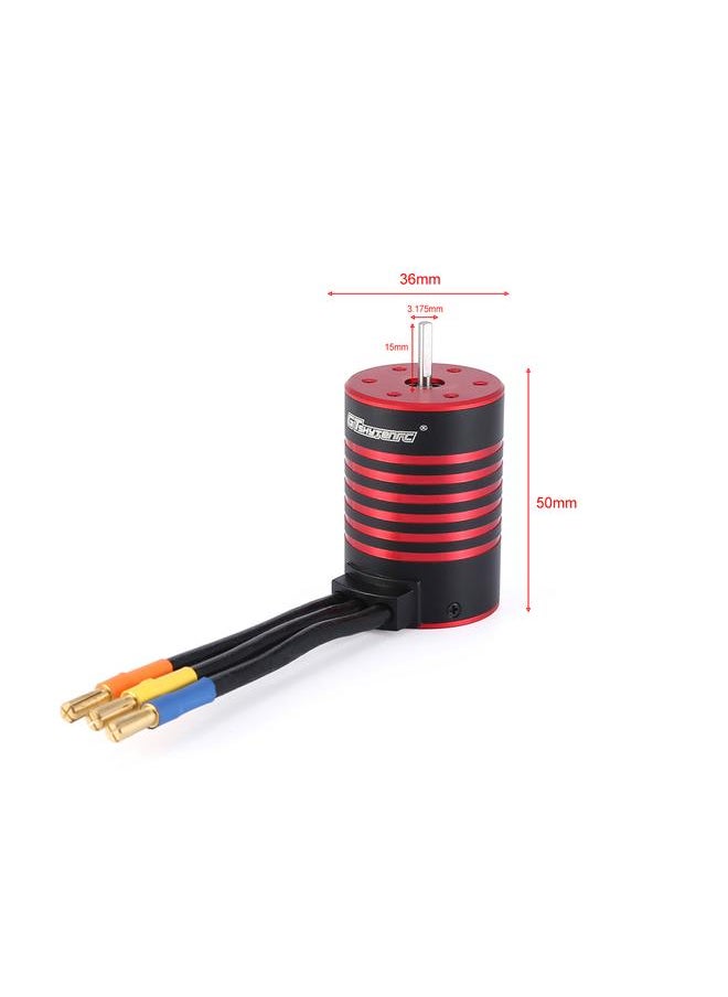 Thoraya GTSKYTENRC 3650 Brushless Motor 3600KV Waterproof Motor 60A ESC T Plug 25KG Servo for 1/10 RC Car Truck  - Image 4