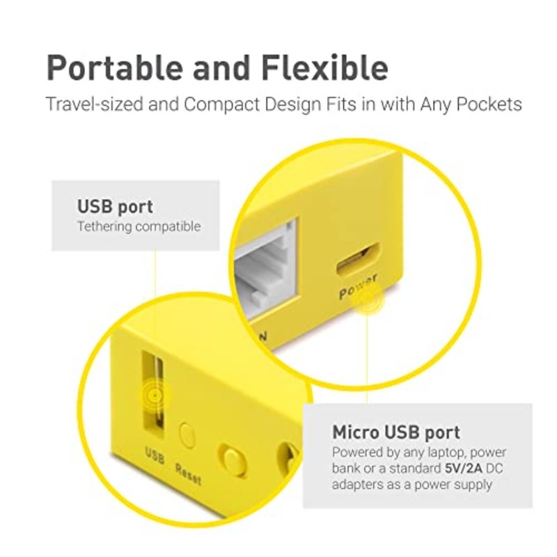 MT300N-V2 Mini Travel Router 300Mbps, 128MB RAM - Image 4