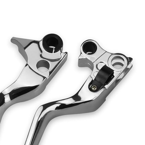 Xastro Chrome Silver Brake Clutch Lever Hand Levers Compatible with Harley Sportster 883 1200 Harley Davidson Dyna Softail Road King Touring Fat Bob Electra Glide - Image 3
