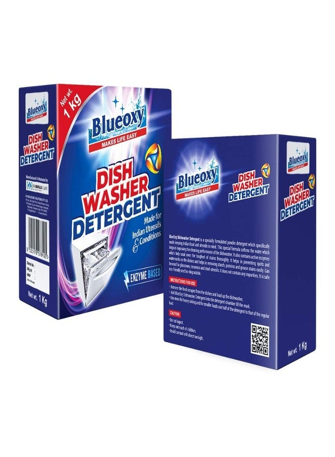 BLUEOXY Auto Dishwasher Detergent Powder - Used for All Dishwasher Brands | Specially Made for Indian Utensils & Conditions | Dishwasher Cleaning Powder | Ecological Formulation | 1Kg | QTY 2 - Image 5
