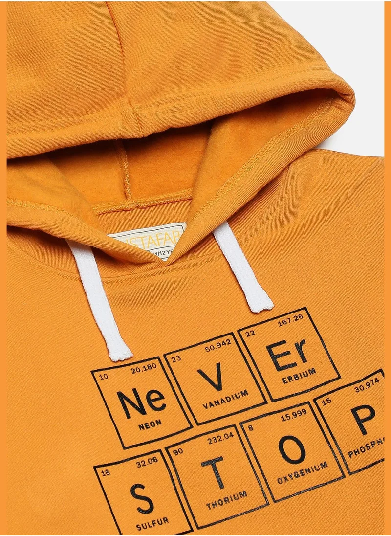 Instafab Front Pocket Printed Hoodie