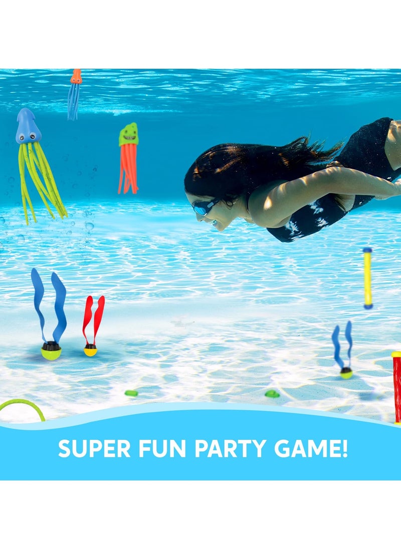 Mr. Penda 30 Pcs Swimming Toys Set Bundle, Diving Pool Toys for Kids Ages 3-12, Pool Games, Summer Swim, Water Fish Toys  - Image 4