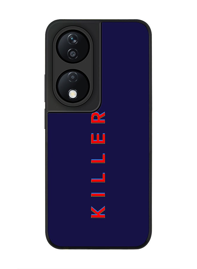 Stylizedd Rugged Black Edge Case for Honor X7b, Slim fit Soft Case Flexible Rubber Edges Anti Drop TPU Gel Thin Cover -  Killer - Image 1