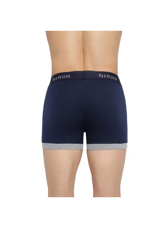 Van Heusen Van Heusen Men Trunks - 100% Combed Cotton - Pack of 2 - Anti Bacterial, Colour Fresh, Moisture Wicking_10044_Olive Melange, Dark Navy_XL  - Image 5