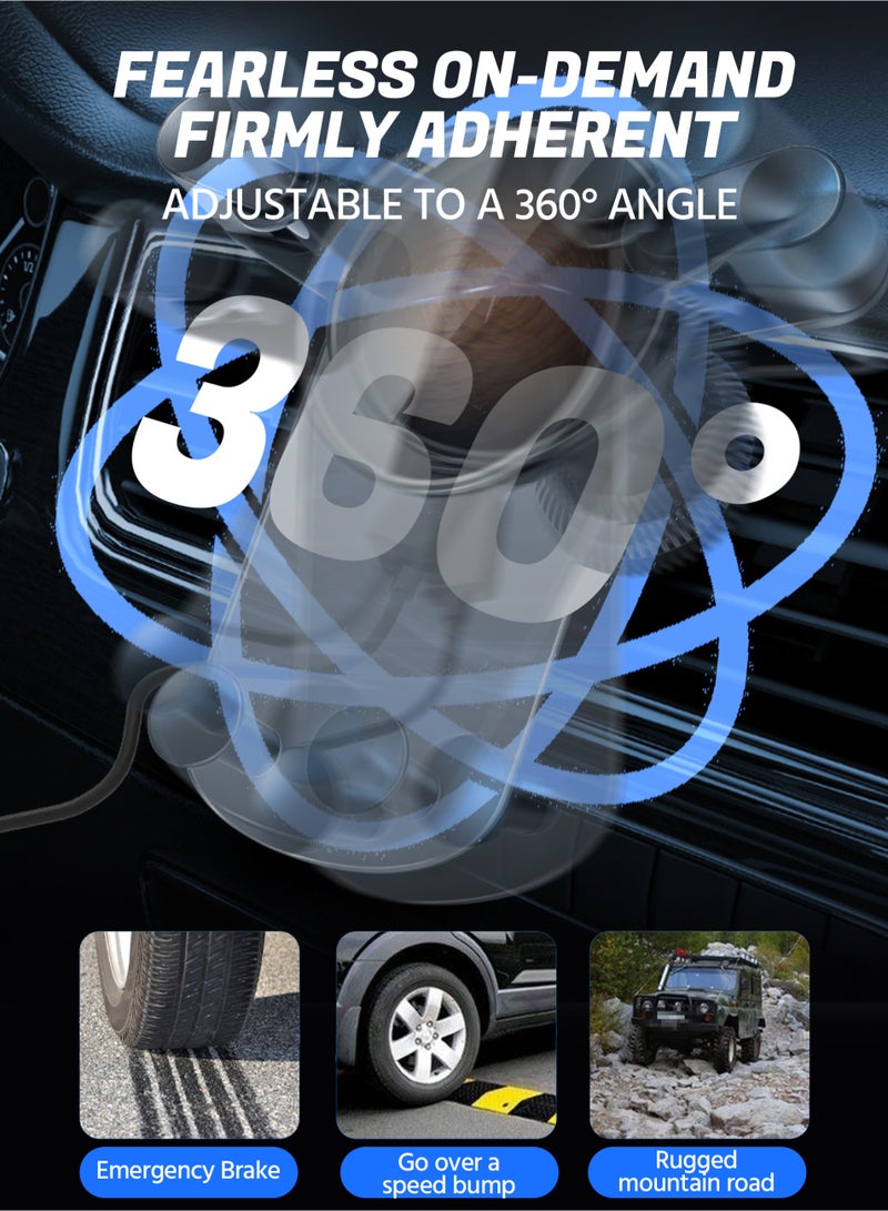 حامل سيارة مع شاحن لاسلكي مغناطيسي للسيارة بسرعة 15 وات، وحامل هاتف محمول لمخرج تهوية السيارة - Image 4