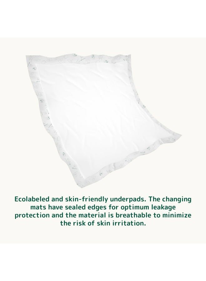 BAMBO NATURE Disposable 60x60cm Changing Mat - Pack of 10 - Image 2