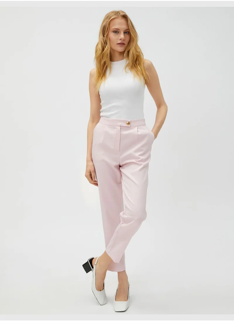 KOTON Carrot Trousers Pocket Pleated