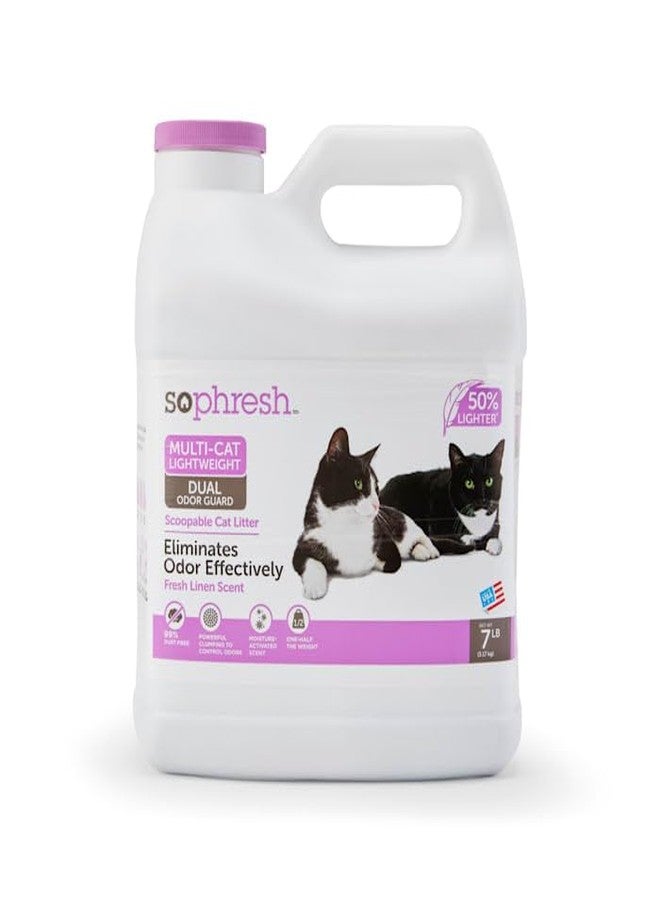 So Phresh Multi-Cat Lightweight Dual Odor Guard Litter, 7 lbs. - Image 1