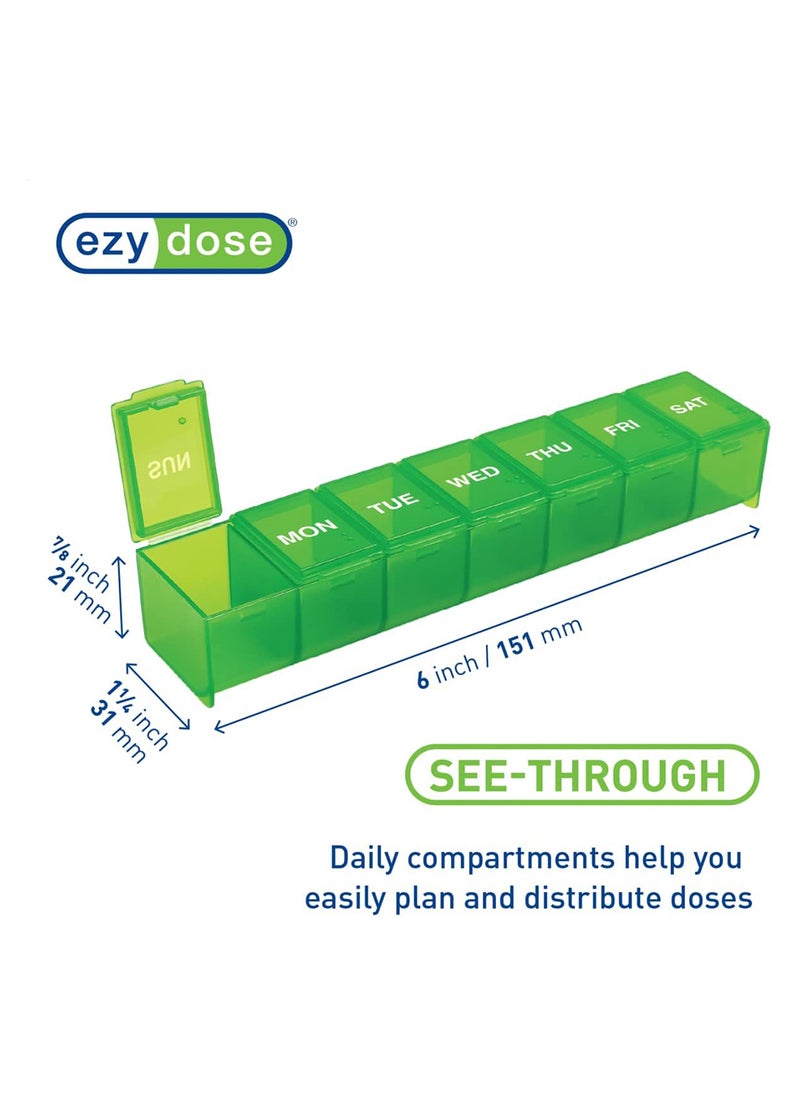 Ezy Dose Weekly 7-Day Pill Case With Contoured Bottoms  - Image 2