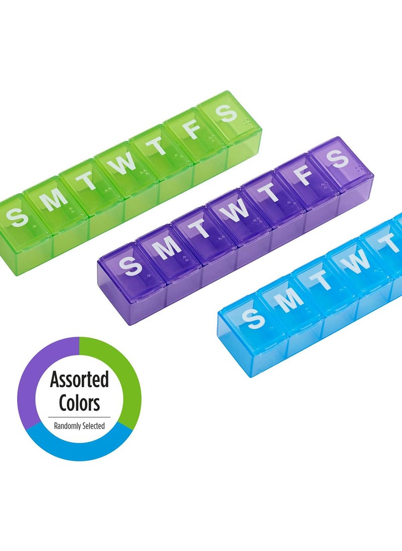 Ezy Dose Weekly 7-Day Pill Case With Contoured Bottoms  - Image 5