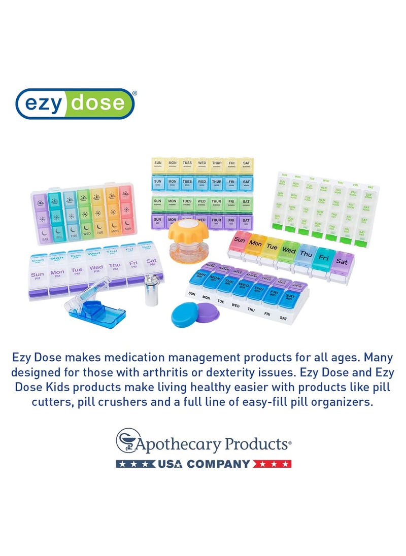 Ezy Dose - Weekly 7-Day Pill Case With Contoured Bottoms - Image 1