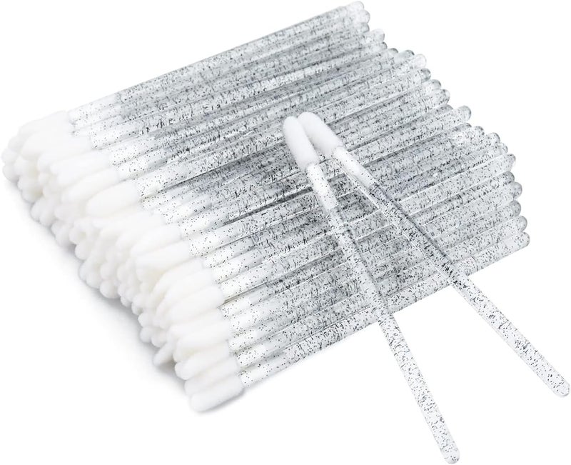 LAROKO Disposable Lip Brush, Glitter Crystal Lip Brushes Lip Gloss Applicators Lipstick Gloss Wands Applicator Perfect Makeup Tool Kits100PCS - Image 1