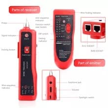 جهاز تتبع كابل الشبكة ULTRABYTES، مختبر كابل UTP STP RJ11 RJ45 Cat5 Cat5E Cat6، جهاز تتبع كابل الهاتف AR868 - Image 3