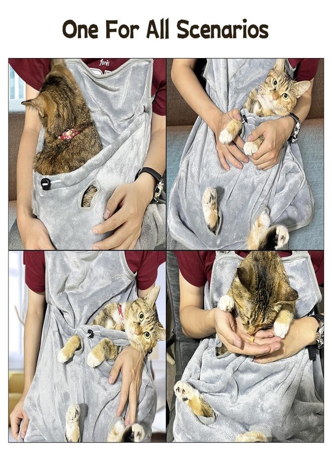 La La Pet حقيبة حمل القطط La La Pet® القابلة للتعديل مع فتحات، حقيبة نوم لحمل الحيوانات الأليفة، حقيبة حمل القطط، حقيبة حمل القطط للحيوانات الصغيرة - Image 2