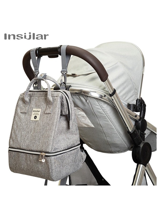insular - Waterproof multifunctional Large Capacity Cross Body One Shoulder Mummy Diaper Bag - Image 1