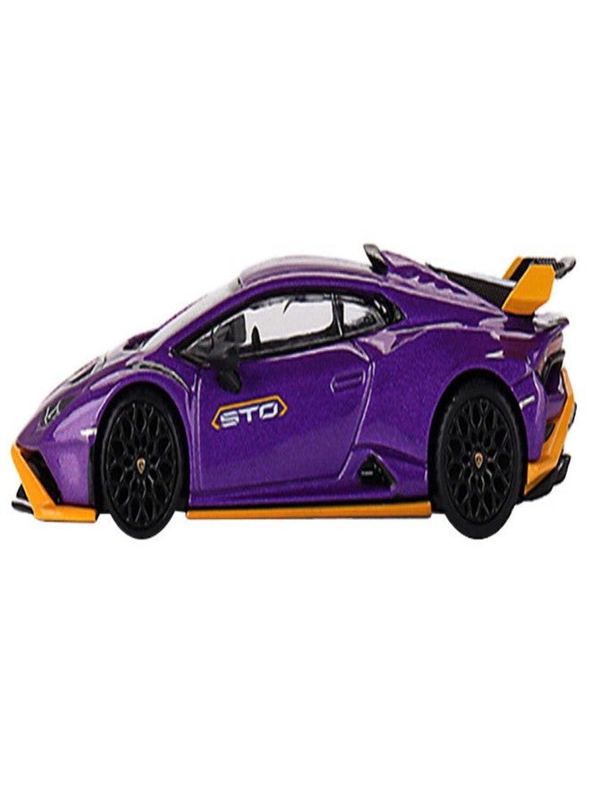 Mini GT Models (طلب مسبق) ميني جي تي لامبورغيني هوراكان STO - فيولا باسيفاي - Image 1