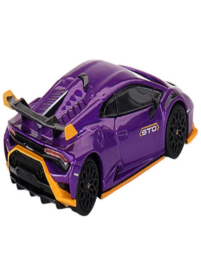 Mini GT Models (طلب مسبق) ميني جي تي لامبورغيني هوراكان STO - فيولا باسيفاي - Image 3