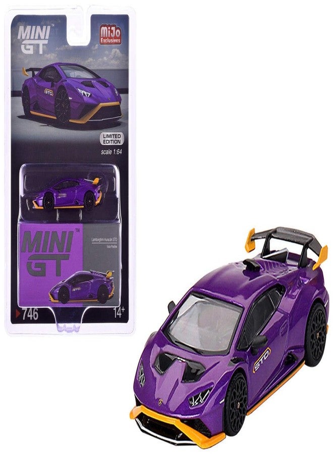 Mini GT Models (طلب مسبق) ميني جي تي لامبورغيني هوراكان STO - فيولا باسيفاي - Image 4