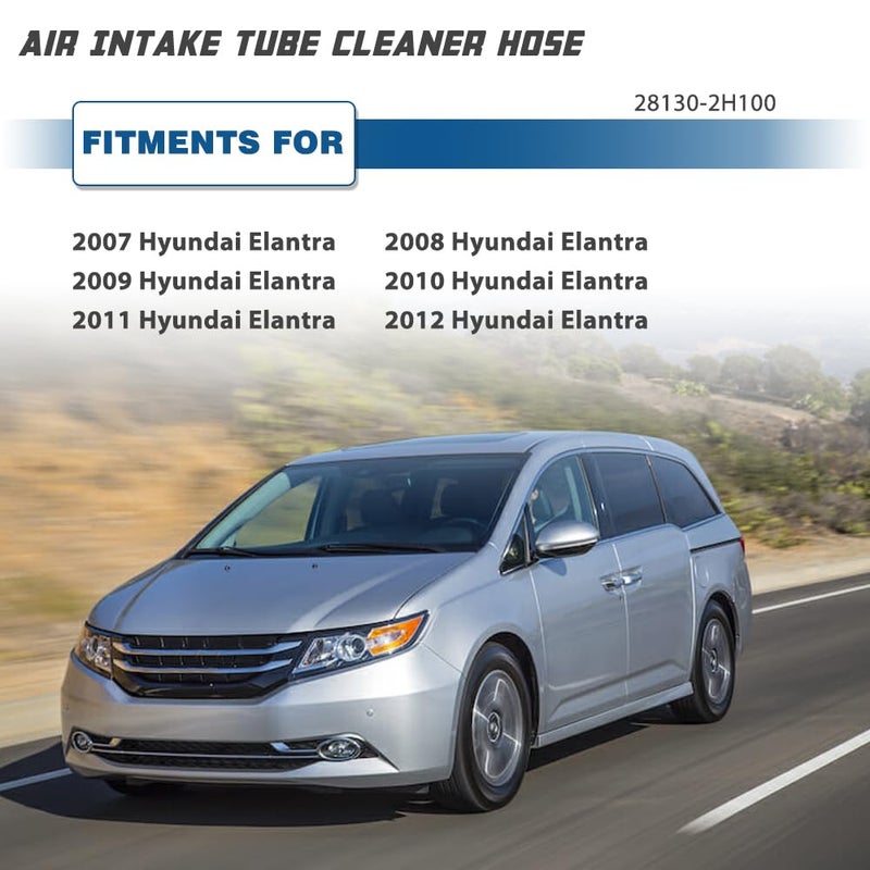 A ABIGAIL Air Intake Hose Compatible with Hyundai Elantra 2007-2012 - Intake Filter Tube Replaces # 28130-2H100 - Air Intake Duct Tube Boot - Image 5