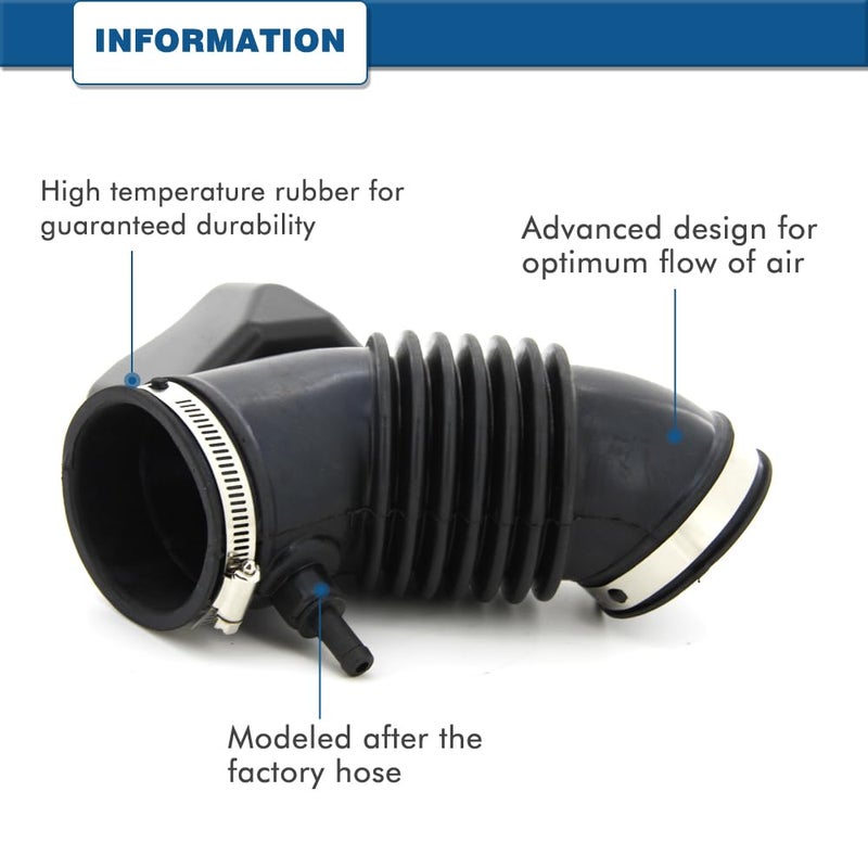 A ABIGAIL Air Intake Hose Compatible with Hyundai Elantra 2007-2012 - Intake Filter Tube Replaces # 28130-2H100 - Air Intake Duct Tube Boot - Image 4