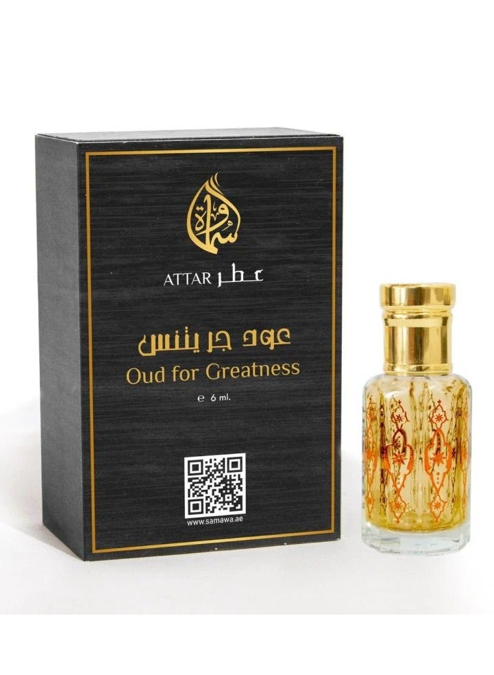 سماوة عود للعظمة زيت عطري مركز 6 مل