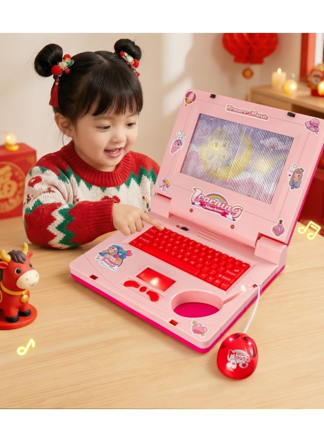 Kids Learning Laptop with Mouse – 20 Educational Activities | English Letters, Words, Math, Music, Games  Logic – Educational Toy for Kids 3+ Years - Image 1