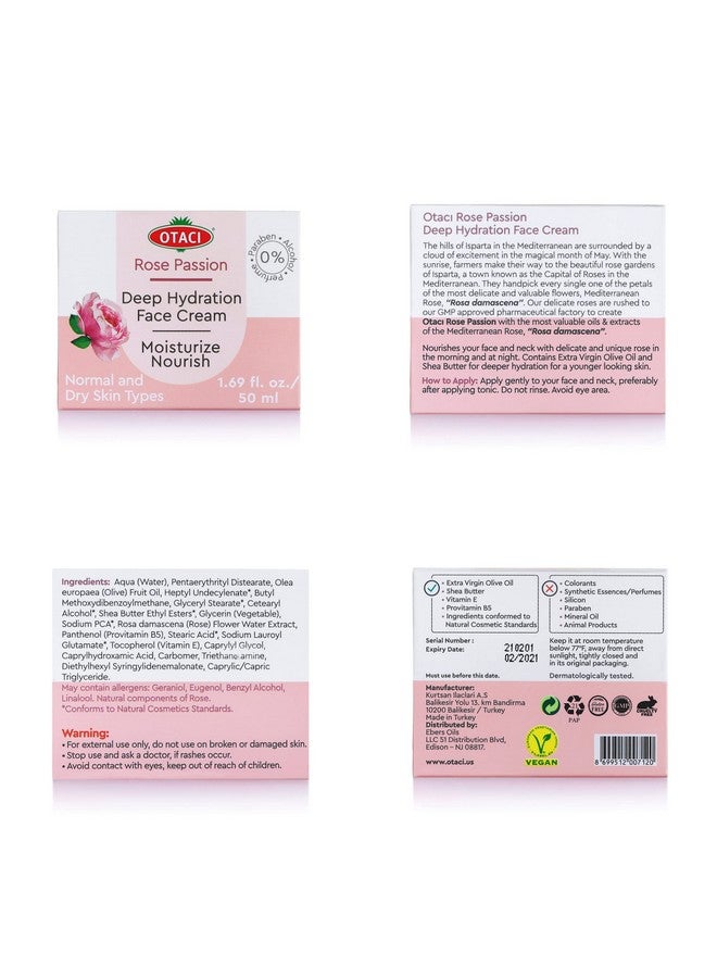 OTACI Rose Passion Deep Hydration Face Cream Moisturizer Skin Lotion Facial Rose Natural Hydrating Moisturizing - Image 5