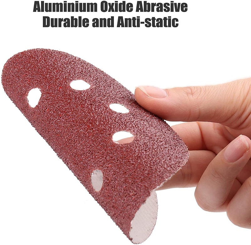 5 Inch Sanding Discs 8 Holes Hook and Loop Sandpaper Random Orbital Sander Round Sand Paper 125mm Sandpaper Sheets Total 80 Grit and 120 Grit 10 10 20 Pcs  - Image 3