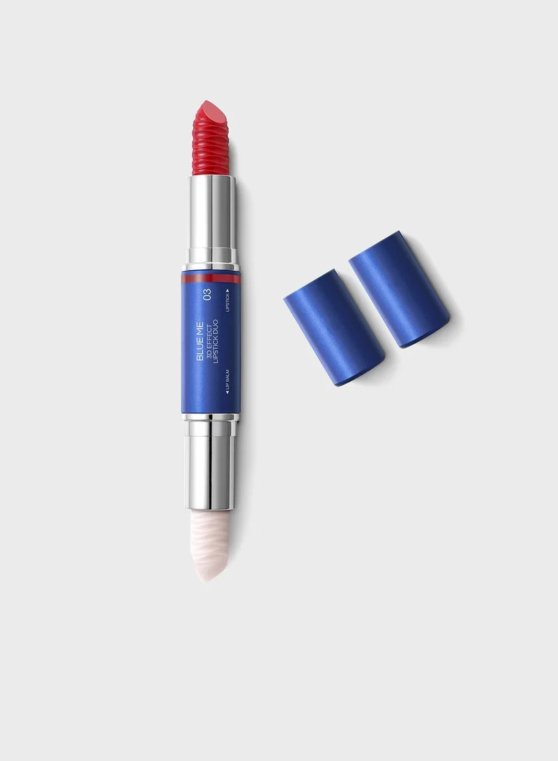 KIKO MILANO Blue Me 3D Effect Lipstick Duo - 3 Think Red