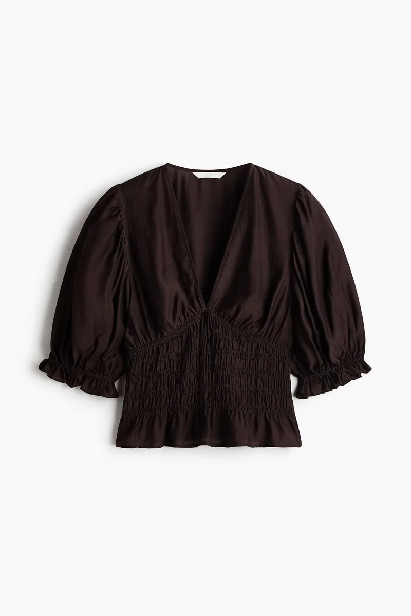 H&M Smocked-waist blouse