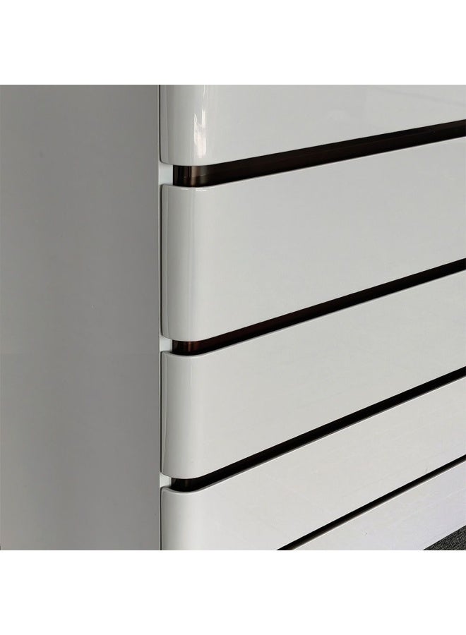 DANUBE HOME Santelmo 5 Drawer Chest - HG Light Grey  - Image 5