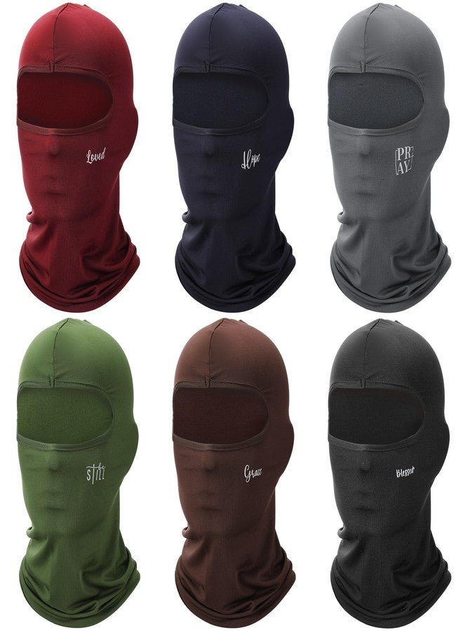 Heentan 6 Pcs Easter Christian Ski Mask Hood Balaclava Breathable Full Face Mask Cover for Men Women Faith Religious Gifts for Pastor Outdoor Sports Football Motorcycle Fish Running Riding Cycling - Image 1
