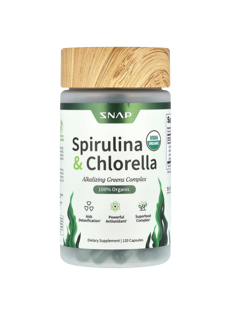 Spirulina & Chlorella, 120 Capsules