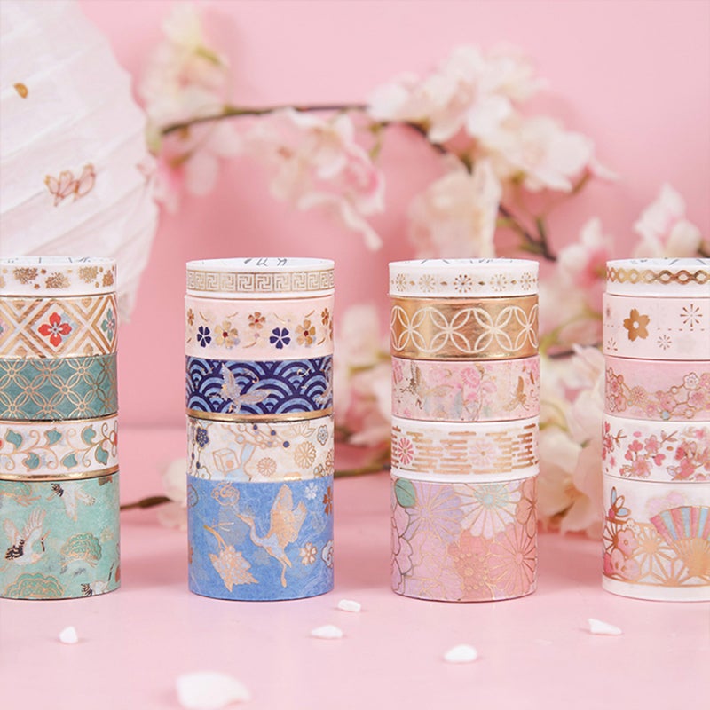 Washi Tape: 20 Rolls In 3 Sizes, Premium Durable Smooth - Lightweight Compact For Diy Crafting, Gift Wrapping Decorative Applications - Image 3