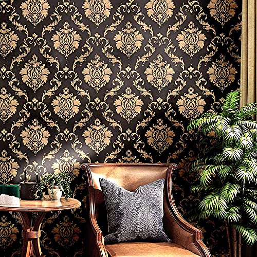 HOMEMATES Self-Adhesive Wallpaper Waterproof Old Furniture Vinyl Stickers Wooden Door Wardrobe Desktop PVC Wall Papers 45 X 304 CM (Royal Black) - Image 3